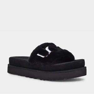 UGG | Black Laton Fur Slide
